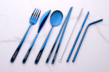 Load image into Gallery viewer, Bespoke Blue - Limited Edition Travel Cutlery Set