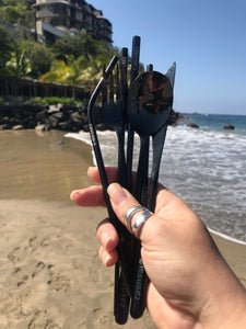 Not so Basic Black Travel Cutlery Set