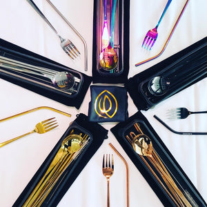 Cool Copper Travel Cutlery Set