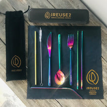 Load image into Gallery viewer, Incredible Iridescent Travel Cutlery Set