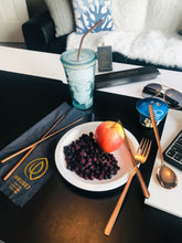 Load image into Gallery viewer, Cool Copper Travel Cutlery Set