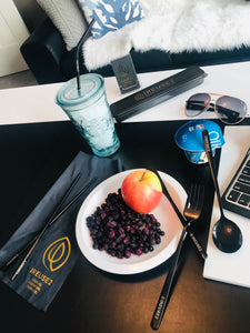 Not so Basic Black Travel Cutlery Set