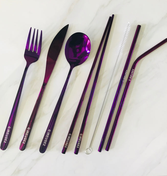 Purple Reign-Limited Edition Travel Cutlery set