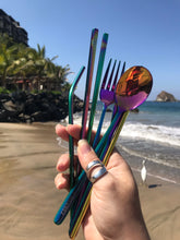Load image into Gallery viewer, Incredible Iridescent Travel Cutlery Set