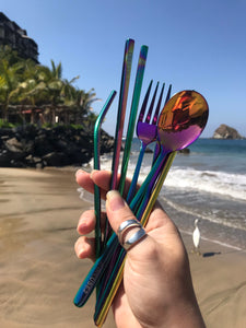Incredible Iridescent Travel Cutlery Set